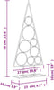 vidaXL - Kerstdecoratie - kerstboom - 60 - cm - metaal - zwart