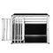 Eugad Hondenreisbox Aluminium Transportbox voor Middelgrote Honden - Grijs - 92 x 66 x 65 cm