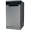Whirlpool WSFC3M27X - Vrijstaand - Slimline (45 cm) - 10 couverts - Roestvrijstaal