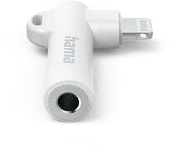 Hama 00201700 - Aux-adapter - Lightning naar 3,5 mm jack - 90° hoekstekker - Wit