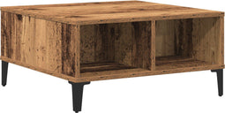 vidaXL - Salontafel - Oude - Hout - 60x60x30 - cm - Geengineerd - Hout