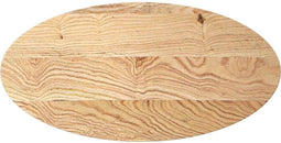 vidaXL - Tafelblad - 100x50x4 - cm - ovaal - massief - eikenhout