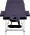 vidaXL - Massagetafel - inklapbaar - 2 - zones - aluminum - paars