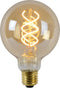 Lucide G95 - Filament lamp - LED Dimbaar - E27 - 4,9W 2200K - Amber