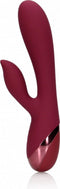 Shots - Loveline LOVE003RED - Smooth Silicone Rabbit Vibrator - Dark Cherry