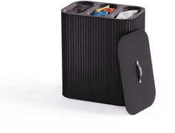 Joseph Joseph Tota Luxe - Wasmand 90L - 3 compartimenten - Zwart