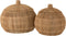 J-Line mand Dantya Bal - jute - naturel - 2 stuks