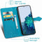 iMoshion Hoesje Geschikt voor Samsung Galaxy S21 Hoesje Met Pasjeshouder - iMoshion Mandala Bookcase - Turquoise