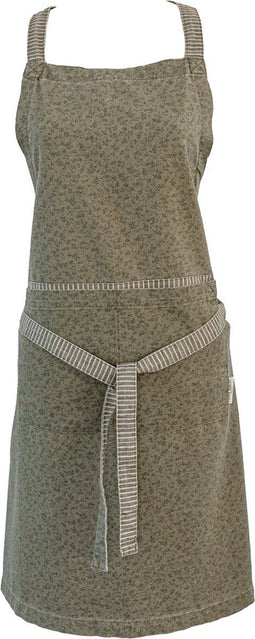 Laura Ashley Kitchen Linen Collectables Schort - Kookschort - Sage green Wild Clematis - 78x85cm