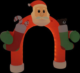vidaXL - Kerstboog - opblaasbaar - met - LED's - 320 - cm