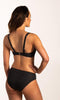 Beachlife Textured Leo - Voorgevormde bikinitop met beugel - Multiway - Grijs/Antraciet/Dierenprint