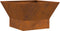 vidaXL - Vierkante - Vuurplaats - Zwart - 60x60x35 - cm - Weerbestendig - Staal