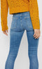 Pieces PCDELLY SKN MW CR LB124-BA/NOOS BC Dames Jeans - Skinny Fit - Stretch Denim - Maat XS