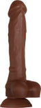 Evolved Real Supple Silicone Poseable 8,25 Inch Dildo Bruin