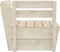 vidaXL - Hoekbank - sectioneel - pallet - geïmpregneerd - vurenhout