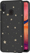 imoshion Hoesje Geschikt voor Samsung Galaxy A20e Hoesje Siliconen - imoshion Design hoesje - Zwart / Meerkleurig / Goud / Stars Gold