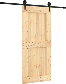 vidaXL - Schuifdeur - met - beslag - 90x210 - cm - massief - grenenhout