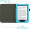 imoshion E-reader Hoesje - Geschikt voor Kobo Nia - Vegan Leather Bookcase - Lichtblauw