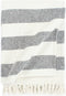 vidaXL - Plaid - streep - 125x150 - cm - katoen - donkergroen
