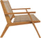 vidaXL - Tuinbank - Beige - 122x76x73,5 - cm - Massief - acaciahout