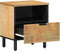 vidaXL - Nachtkastjes - 2 - st - 40x33x46 - cm - massief - mangohout - bruin