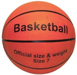 Basketbal - Maat 7 - Rubber - Oranje