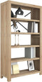 vidaXL - Boekenkast - met - 5 - schappen - 80x30x140 - cm - massief - acaciahout
