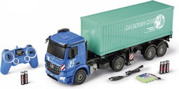 1:20 Carson 907671 RC Vrachtwagen Mercedes Arocs met Container en Trailer RC Model Kant en Klaar