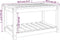 vidaXL Tuintafel 82,5x50,5x45 cm massief douglashout