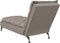vidaXL - Chaise - longue - met - kussens - stof - taupe