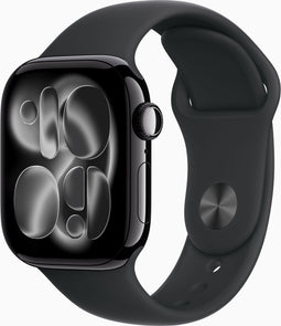 Apple Watch Series 11 - Smartwatch - GPS - 42mm - Aluminium - Sportbandje M/L - Zwart
