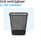 BRASQ 2x Papierbak Rond - 12 Liter - Geperforeerd - Zwart