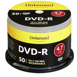Intenso DVD-R 4,7 GB 16x Snelheid - 50st Gebaksdoos