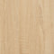 vidaXL - Dressoir - 80x34x75 - cm - bewerkt - hout - sonoma - eikenkleurig