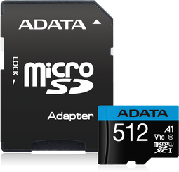 Adata microSDXC UHS-I Class 10 V10 A1 512GB - microSD kaart - 100MB/s lezen