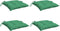 vidaXL - Stoelkussens - 4 - st - 50x50x7 - cm - oxford - stof - groen