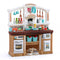 Step2 Fun with Friends Speelkeuken Bruin - Elektronische kookplaat - Incl. 40-delige accessoire-set