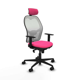 Jorquera Piqueras y Crespo 1D036N2 - Bureaustoel met hoofdsteun - Verstelbare hoogte - Roze