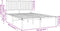 vidaXL - Bedframe - met - hoofdbord - metaal - zwart - 120x190 - cm
