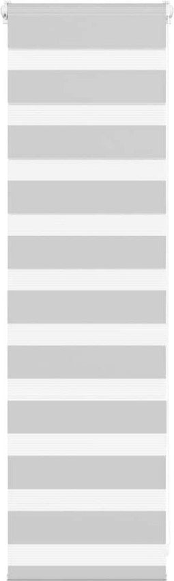 vidaXL - Zebra - rolgordijn - 45x100 - cm - stofbreedte - 40,9 - cm - lichtgrijs