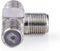 Nedis Satelliet- en Antenne-Adapter - F-Female - 2x F-Female - Vernikkeld - 75 Ohm - T-Splitter - Metaal - Zilver - 10 Stuks - Polybag