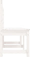 vidaXL - Tuinbank - 201,5 - cm - massief - grenenhout - wit