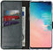 Selencia Galaxy S10 - Echt Lederen Bookcase - Ruimte voor 3 pasjes - Groen