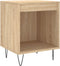 vidaXL - Nachtkastje - 40x35x50 - cm - bewerkt - hout - sonoma - eikenkleurig