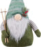 Christmas Kerstversiering Wit Groen Metaal Weefsel 24 X 12 X 60 Cm
