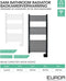 Eurom Sani-Towel - Handdoekradiator 800W - WiFi - Mat zwart (1 stuk)