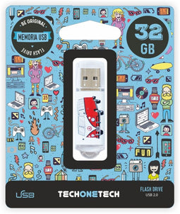 Tech1Tech TEC4004-32 - USB stick - 32GB - Multi-color
