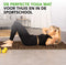 Tunturi Yoga Mat 8mm Pilates mat - Extra dikke fitness mat - 183x61x0,8 cm - Incl Draagtas - Ecologisch materiaal - Eenvoudig te reinigen - Panterprin
