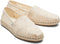 TOMS Shoes ALPARGATA ROPE - Volwassenen Instappers - Uitneembaar voetbed - Kleur: Wit/beige - Maat: 41