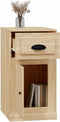 vidaXL - Bijzetkast - met - lade - 40x50x75 - cm - bewerkt - hout - sonoma - eikenkleur